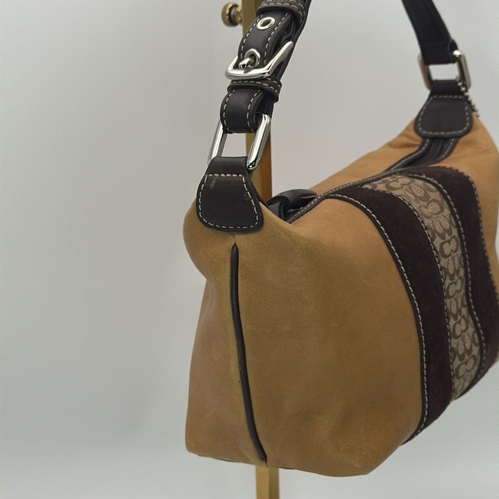 Vintage Coach Y2K leather - suede - signature mini bag - Picture 6 of 13